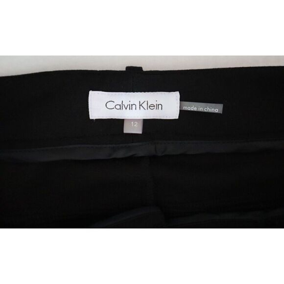 Calvin Klein M3VKX212 Women's Sz 12 Black Modern Essentials Stretch Pants - Picture 8 of 11